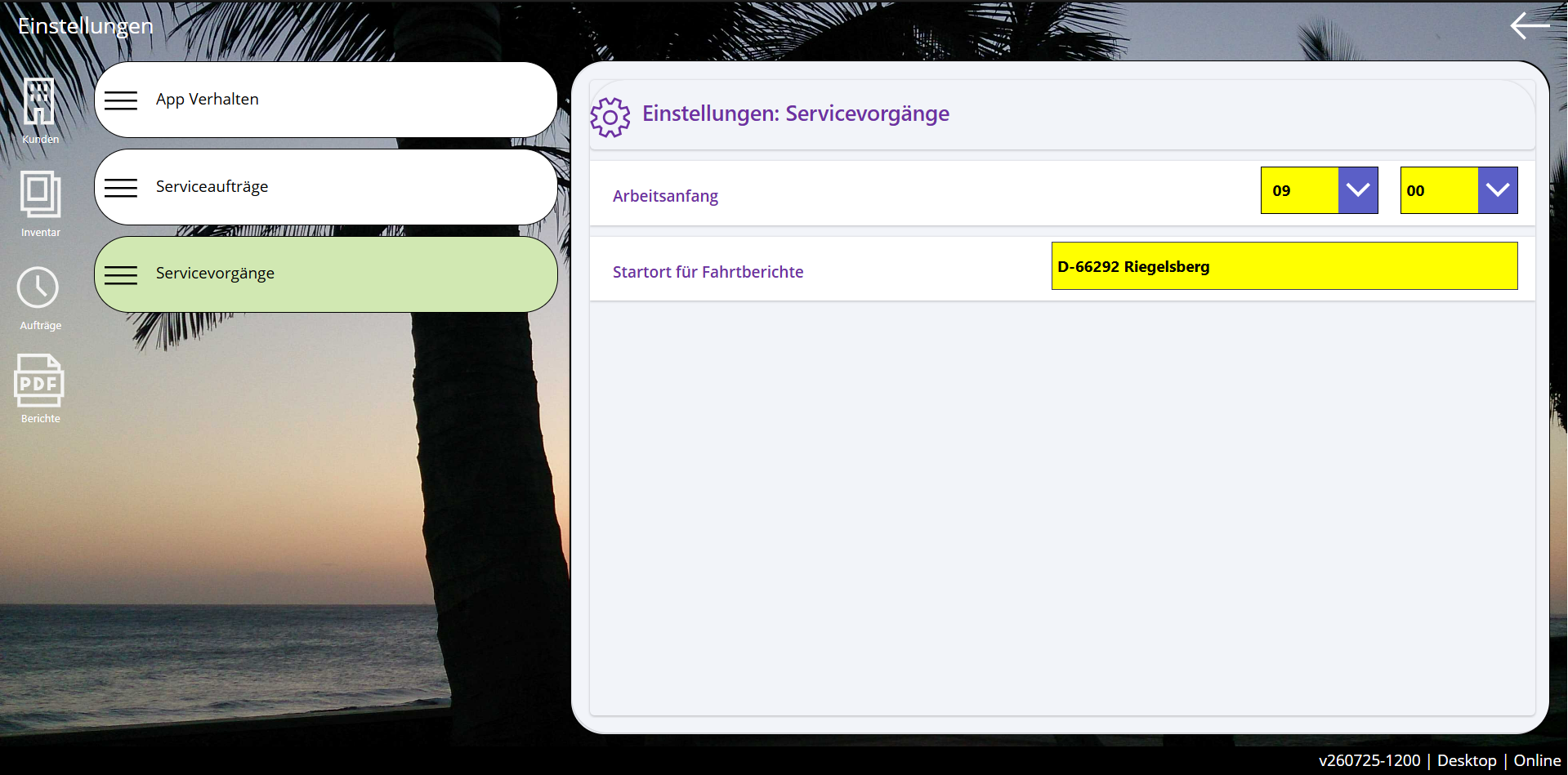pobvol|pssService Board|Screen:Einstellungen