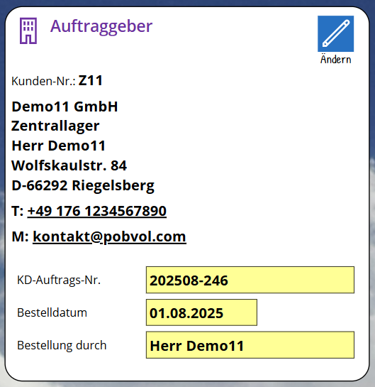 pobvol|pssService Phone|Screen:Servicevorgang|Auftraggeber